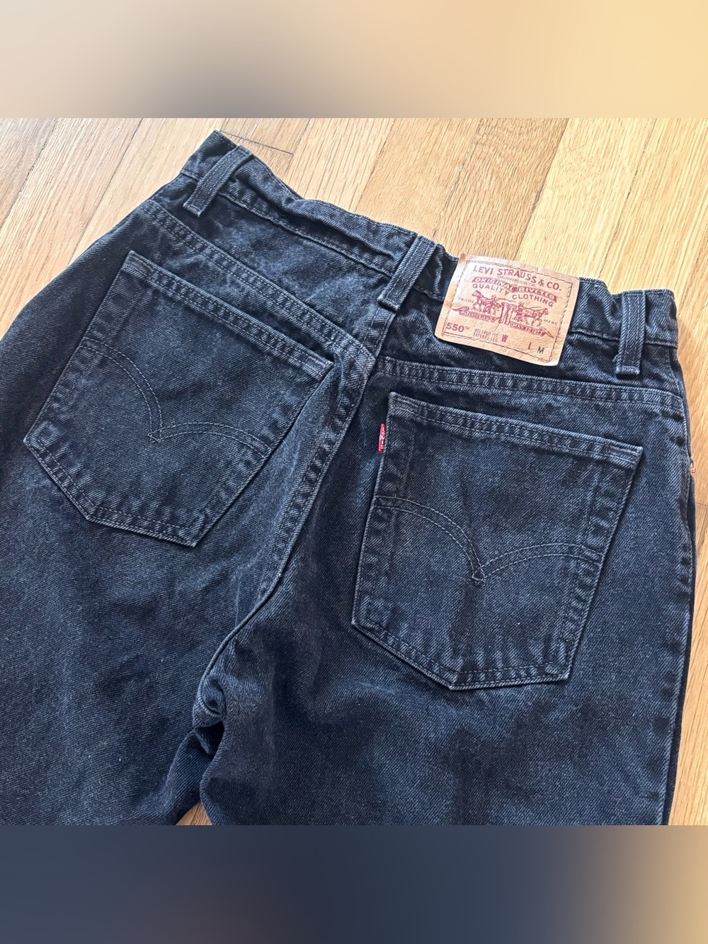 Vintage Levi’s 550 Black Jeans Womens Size 10 Made In USA 1997 Rare